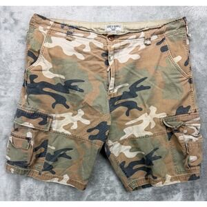 Steve & Barrys‎ Men's Cargo Shorts 38 (Real 42x10) Camo Green Military Utility